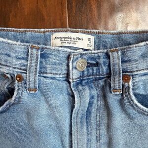 Abercrombie & Fitch Ankle Straight Ultra High Rise Denim Jean
